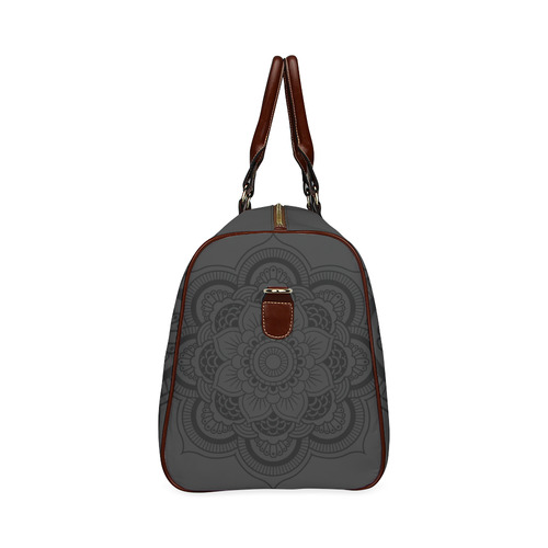 Mala de viagem grande Mandala Dark Waterproof Travel Bag/Large (Model 1639)