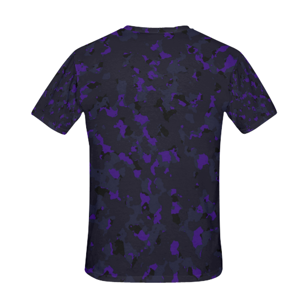 darkpurplecamo1 All Over Print T-Shirt for Men (USA Size) (Model T40)