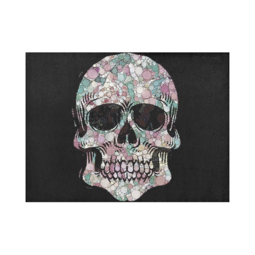 Awesome Bubble Skull F by JamColors Placemat 14’’ x 19’’ (Set of 6)