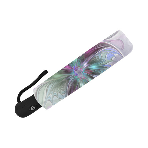 Colorful Fantasy Abstract Modern Fractal Flower Auto-Foldable Umbrella (Model U04)