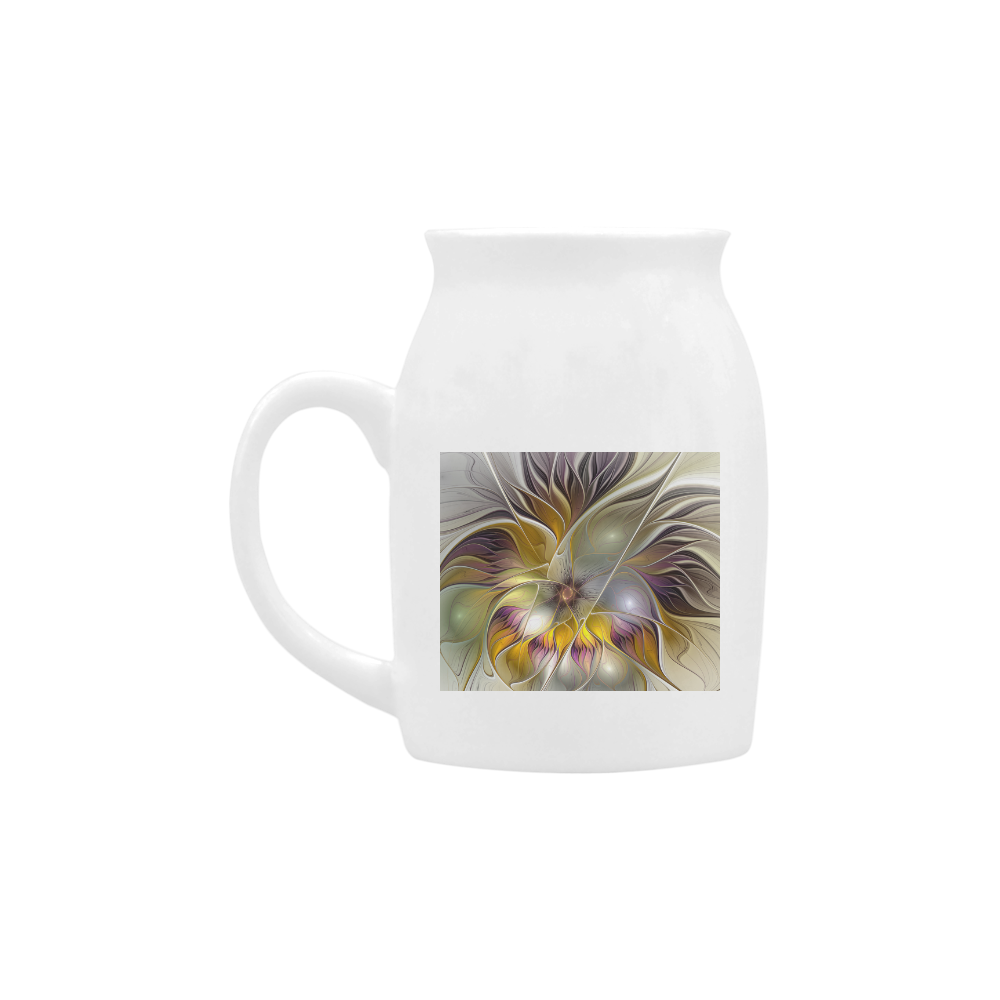 Abstract Colorful Fantasy Flower Modern Fractal Milk Cup (Small) 300ml