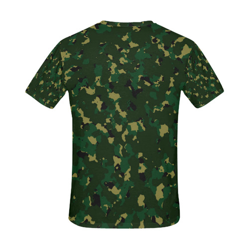 greencamo All Over Print T-Shirt for Men (USA Size) (Model T40)