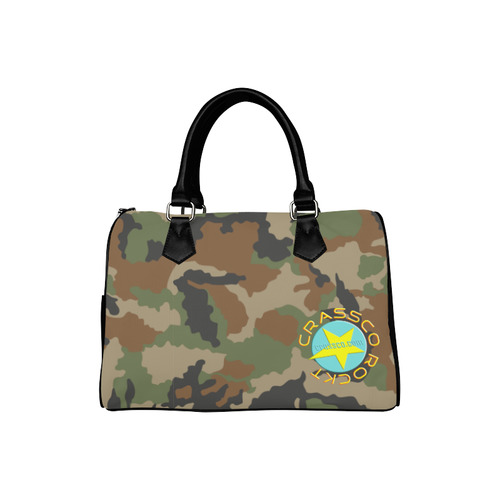 CAMOUFLAGE WOODLAND II Boston Handbag (Model 1621)