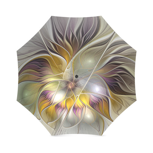 Abstract Colorful Fantasy Flower Modern Fractal Foldable Umbrella (Model U01)
