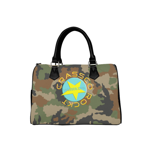 CAMOUFLAGE WOODLAND Boston Handbag (Model 1621)