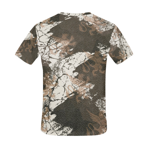 Royal Copper Gothic Griffin Print All Over Print T-Shirt for Men (USA Size) (Model T40)