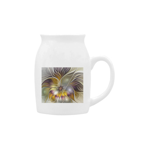 Abstract Colorful Fantasy Flower Modern Fractal Milk Cup (Small) 300ml