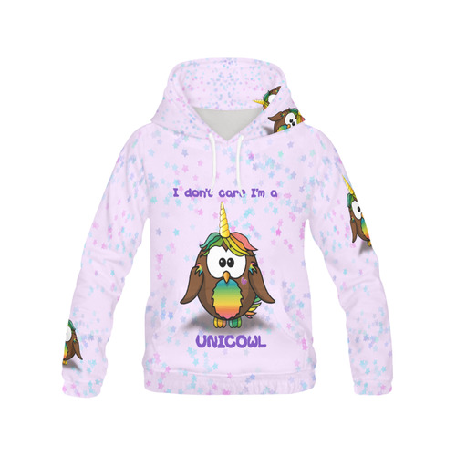 unicowl All Over Print Hoodie for Women (USA Size) (Model H13)