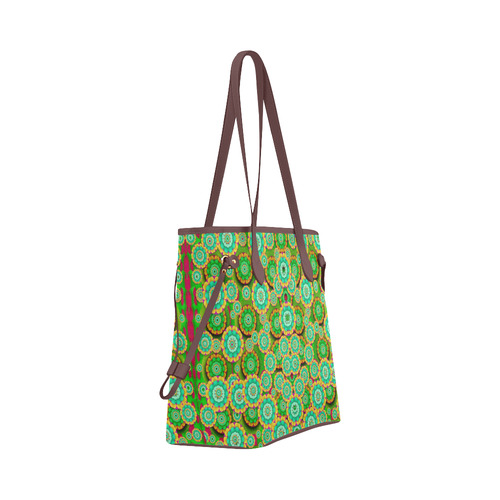 Flowers In mind In happy soft Summer Time Clover Canvas Tote Bag (Model 1661)