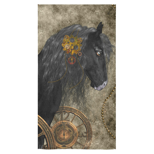 Beautiful wild horse with steampunk elements Bath Towel 30"x56"