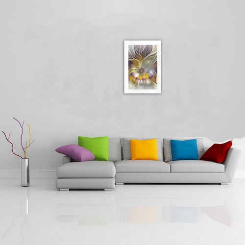 Abstract Colorful Fantasy Flower Modern Fractal Art Print 16‘’x23‘’