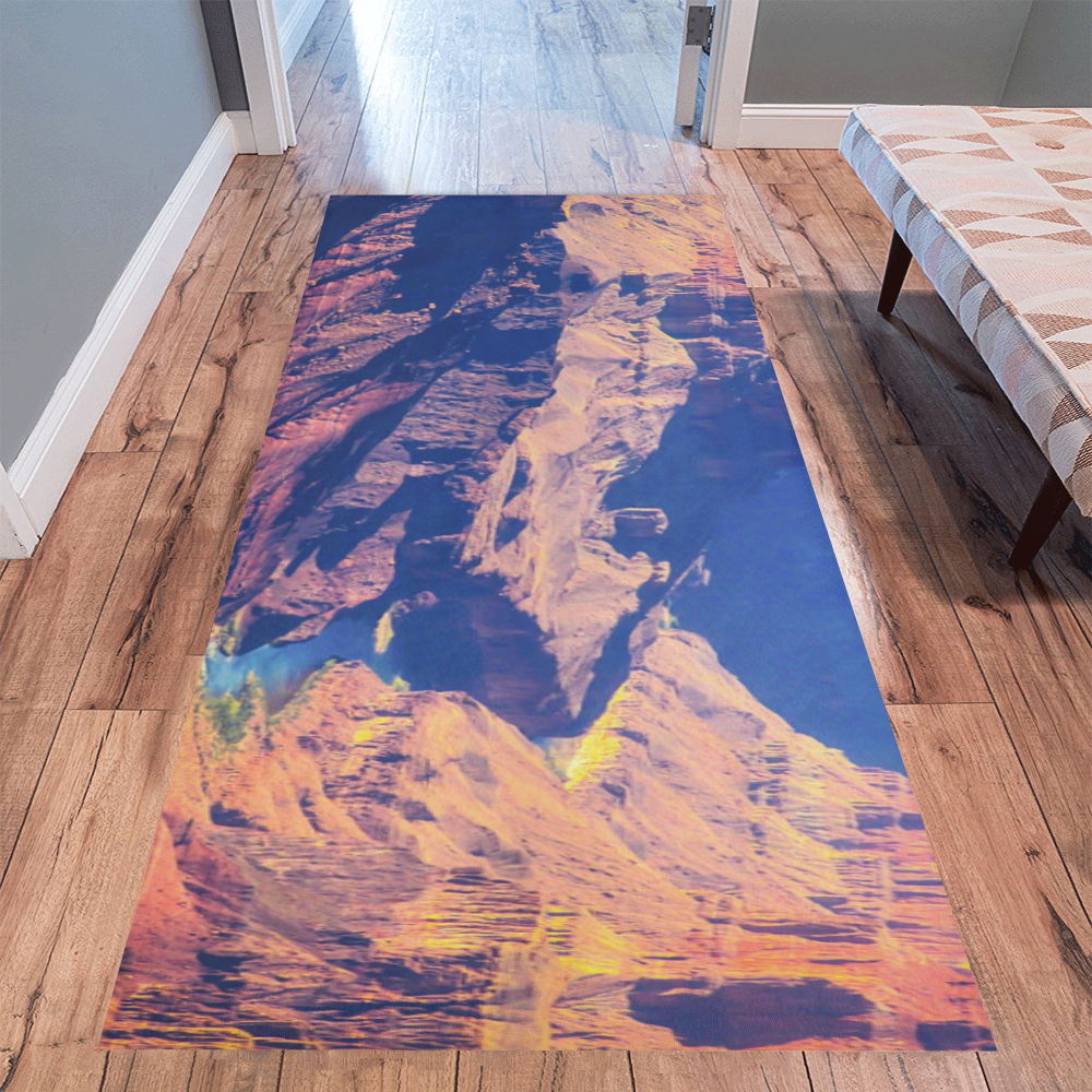 mountain and desert at Grand Canyon national park, USA Area Rug 9'6''x3'3''