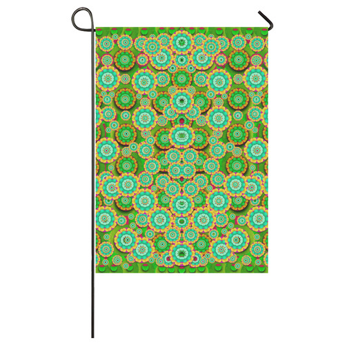 Flowers In mind In happy soft Summer Time Garden Flag 28''x40'' （Without Flagpole）