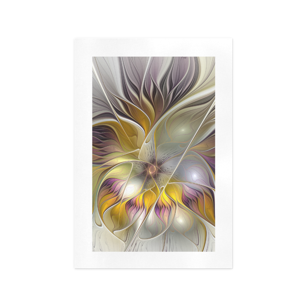 Abstract Colorful Fantasy Flower Modern Fractal Art Print 13‘’x19‘’