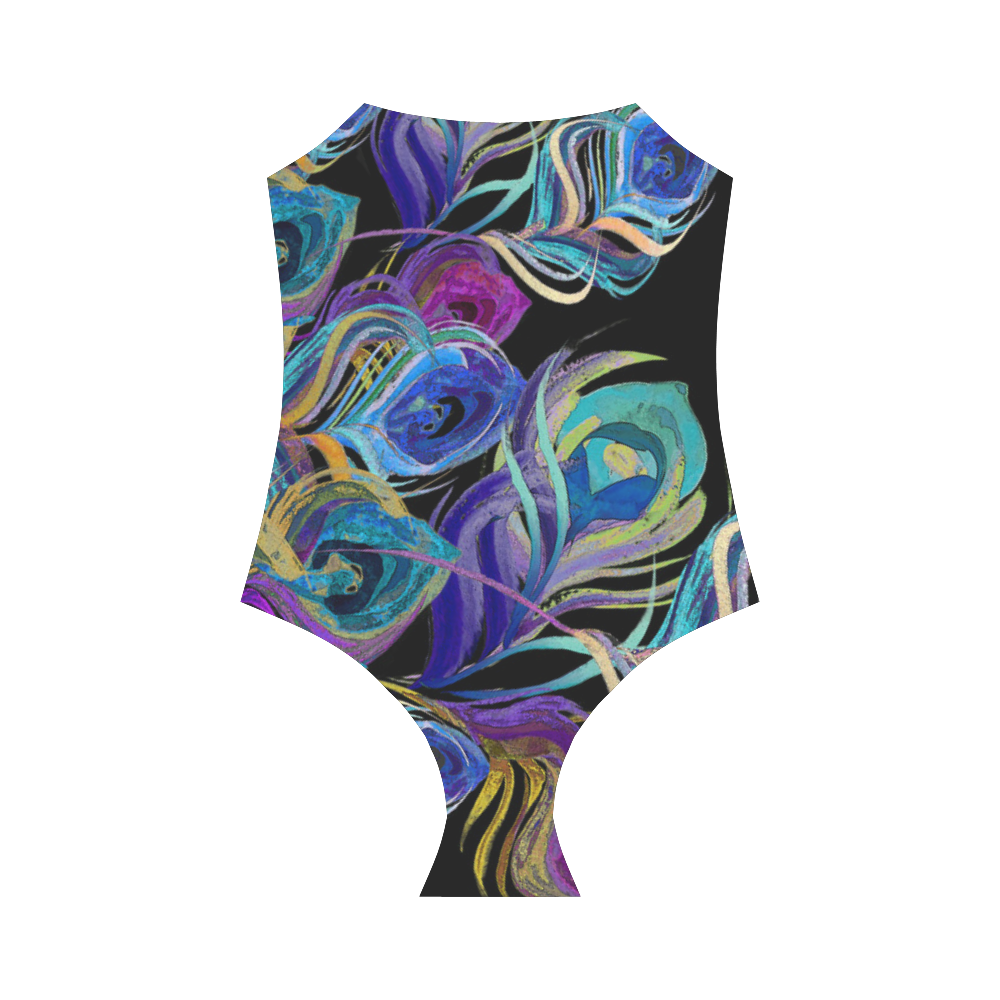 peacock Strap Swimsuit ( Model S05)