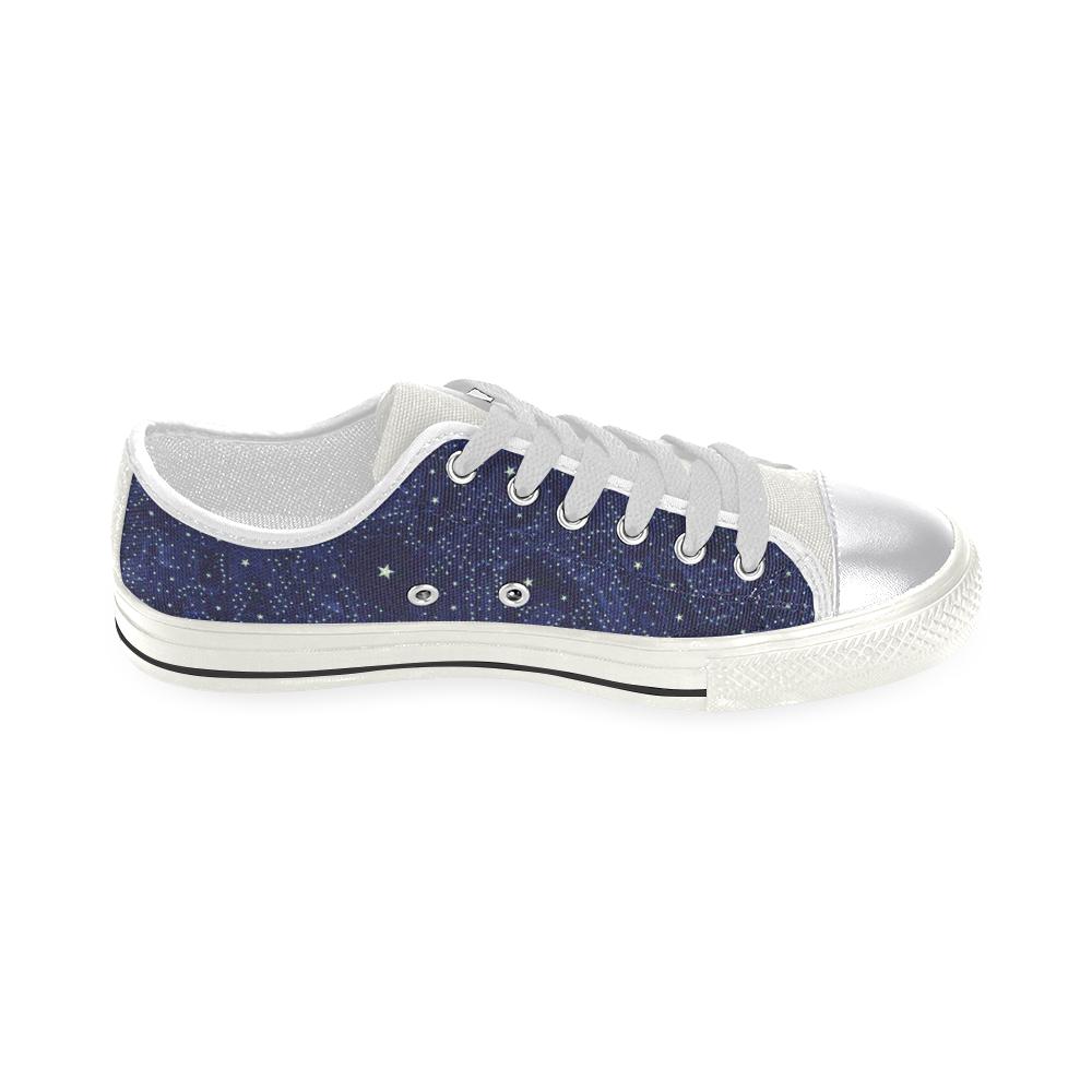 Awesome allover Stars 01B by FeelGood Women's Classic Canvas Shoes (Model 018)