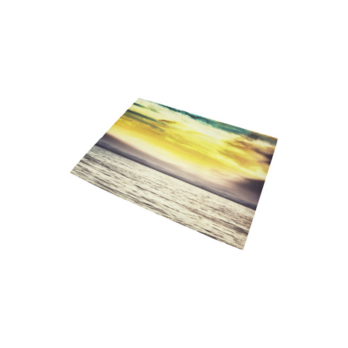 cloudy sunset sky with ocean view Area Rug 2'7"x 1'8‘’