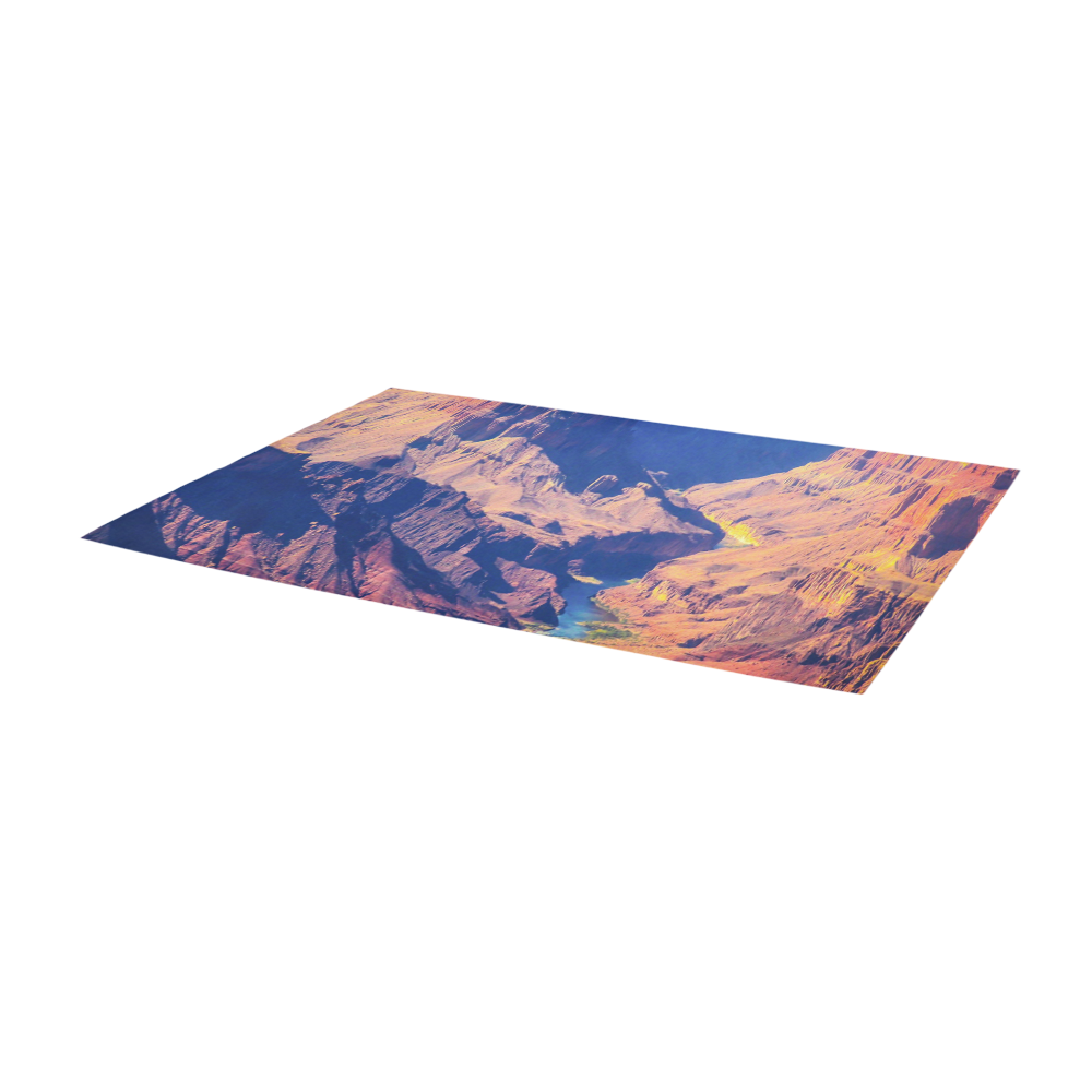 mountain and desert at Grand Canyon national park, USA Area Rug 9'6''x3'3''