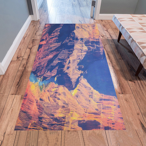 mountain and desert at Grand Canyon national park, USA Area Rug 7'x3'3''