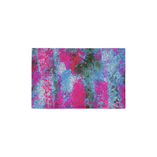 vintage psychedelic painting texture abstract in pink and blue with noise and grain Area Rug 2'7"x 1'8‘’