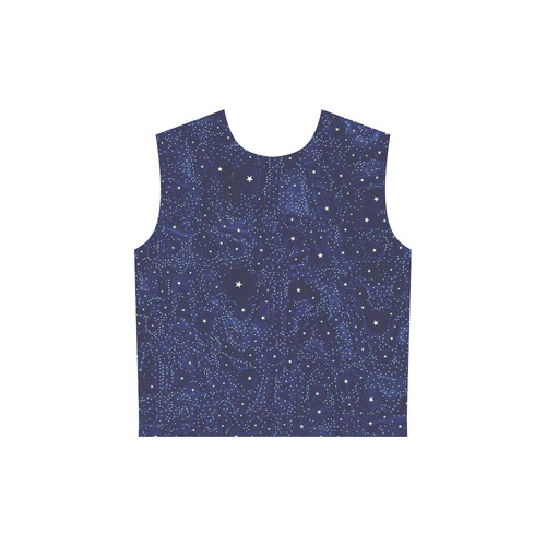 Awesome allover Stars 01B by FeelGood All Over Print Sleeveless Hoodie for Women (Model H15)
