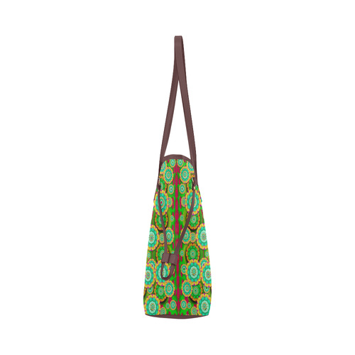 Flowers In mind In happy soft Summer Time Clover Canvas Tote Bag (Model 1661)