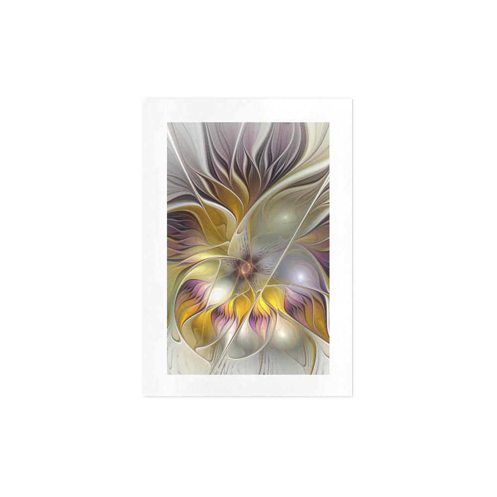 Abstract Colorful Fantasy Flower Modern Fractal Art Print 7‘’x10‘’