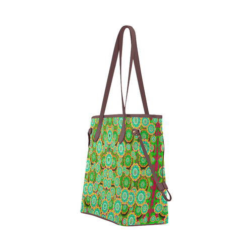 Flowers In mind In happy soft Summer Time Clover Canvas Tote Bag (Model 1661)