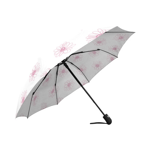 Pink floral pattern Auto-Foldable Umbrella (Model U04)