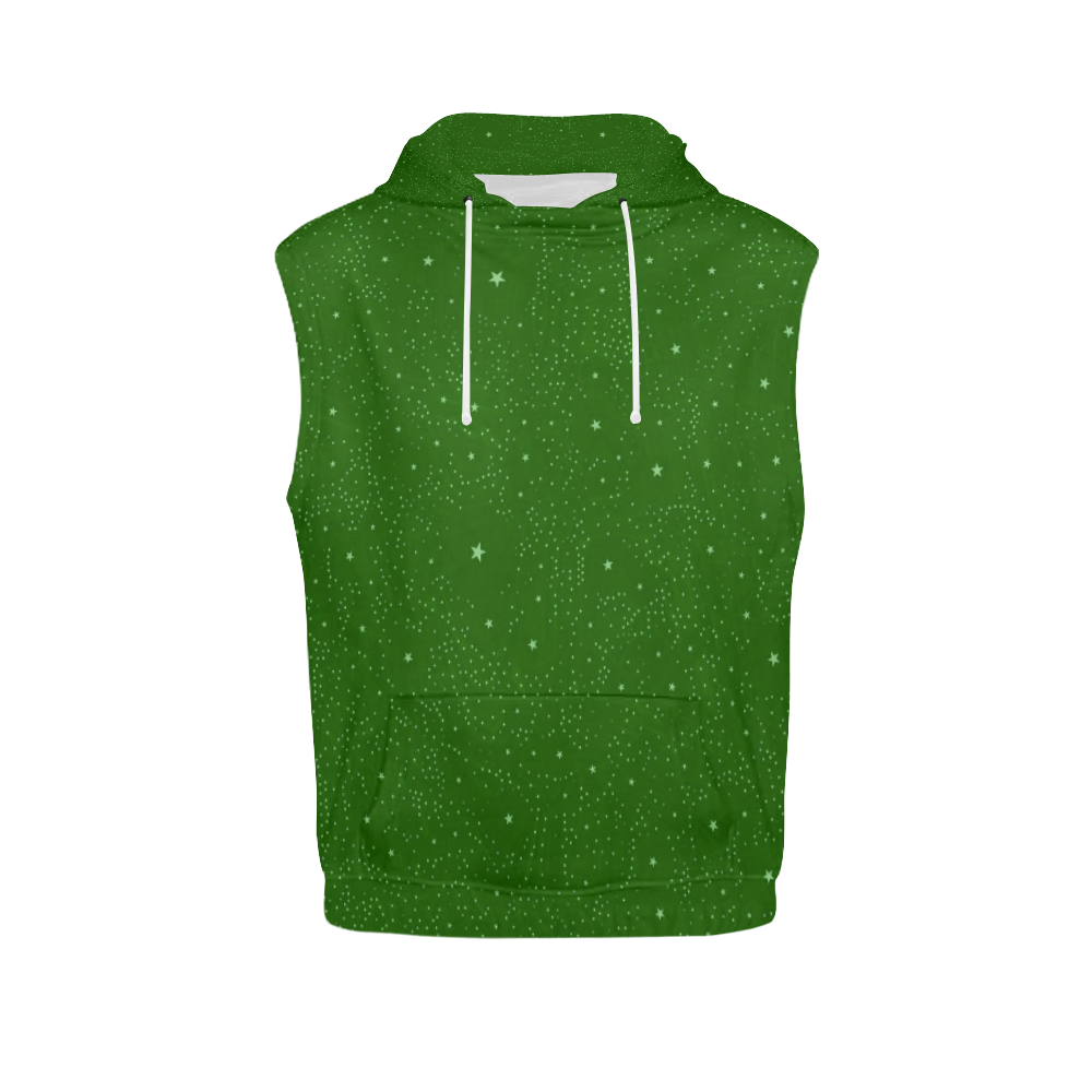 Awesome allover Stars 01D by FeelGood All Over Print Sleeveless Hoodie for Men (Model H15)