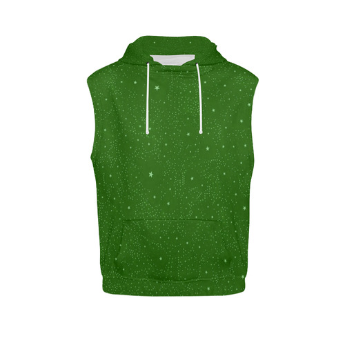 Awesome allover Stars 01D by FeelGood All Over Print Sleeveless Hoodie for Men (Model H15)