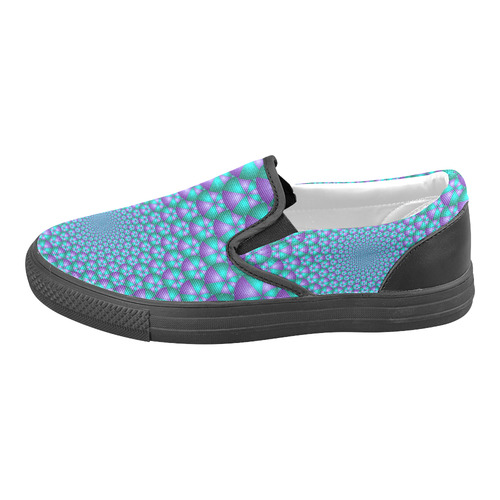 Spiral balls 001 Women's Unusual Slip-on Canvas Shoes (Model 019)