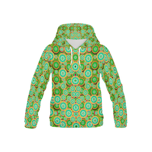 Flowers In mind In happy soft Summer Time All Over Print Hoodie for Kid (USA Size) (Model H13)