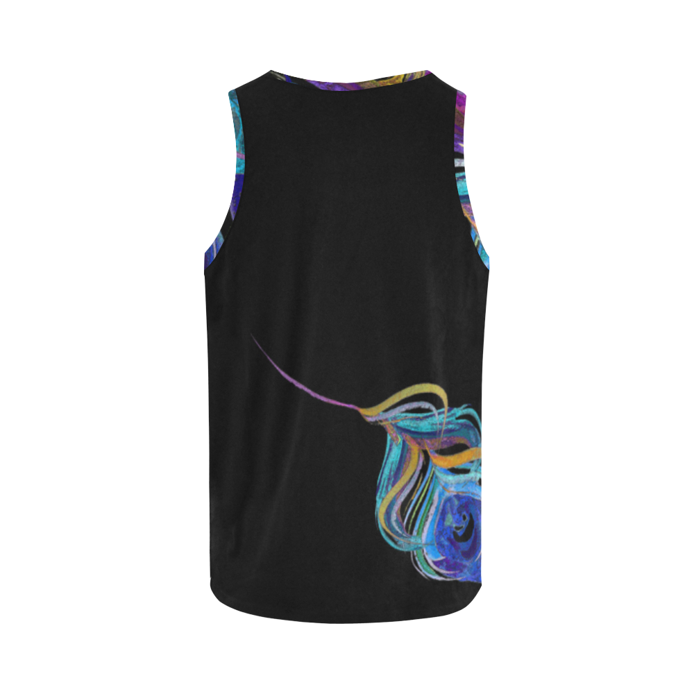 Peacock All Over Print Tank Top for Women (Model T43)