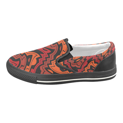 Heat Wave Slip-on Canvas Shoes for Kid (Model 019)