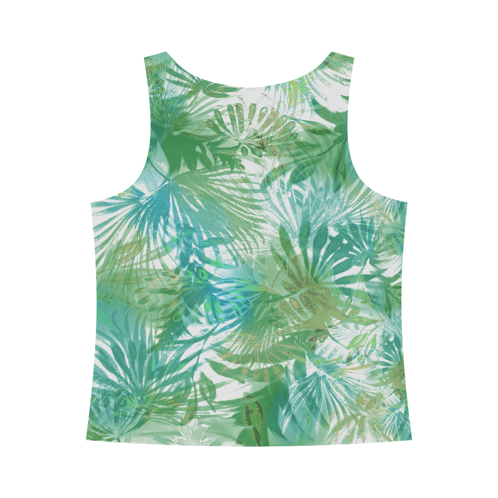 Tropical All Over Print Tank Top for Women (Model T43)