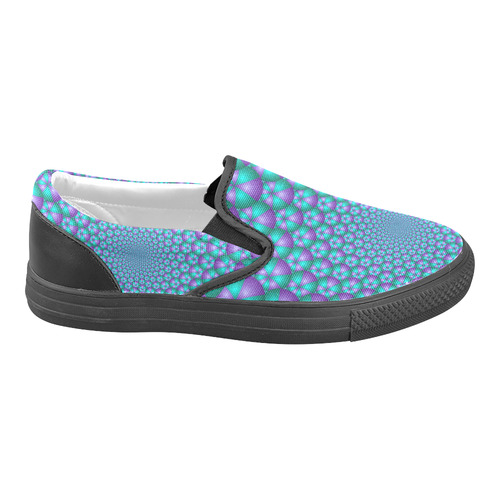 Spiral balls 001 Women's Unusual Slip-on Canvas Shoes (Model 019)