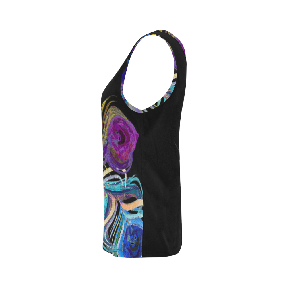 Peacock All Over Print Tank Top for Women (Model T43)