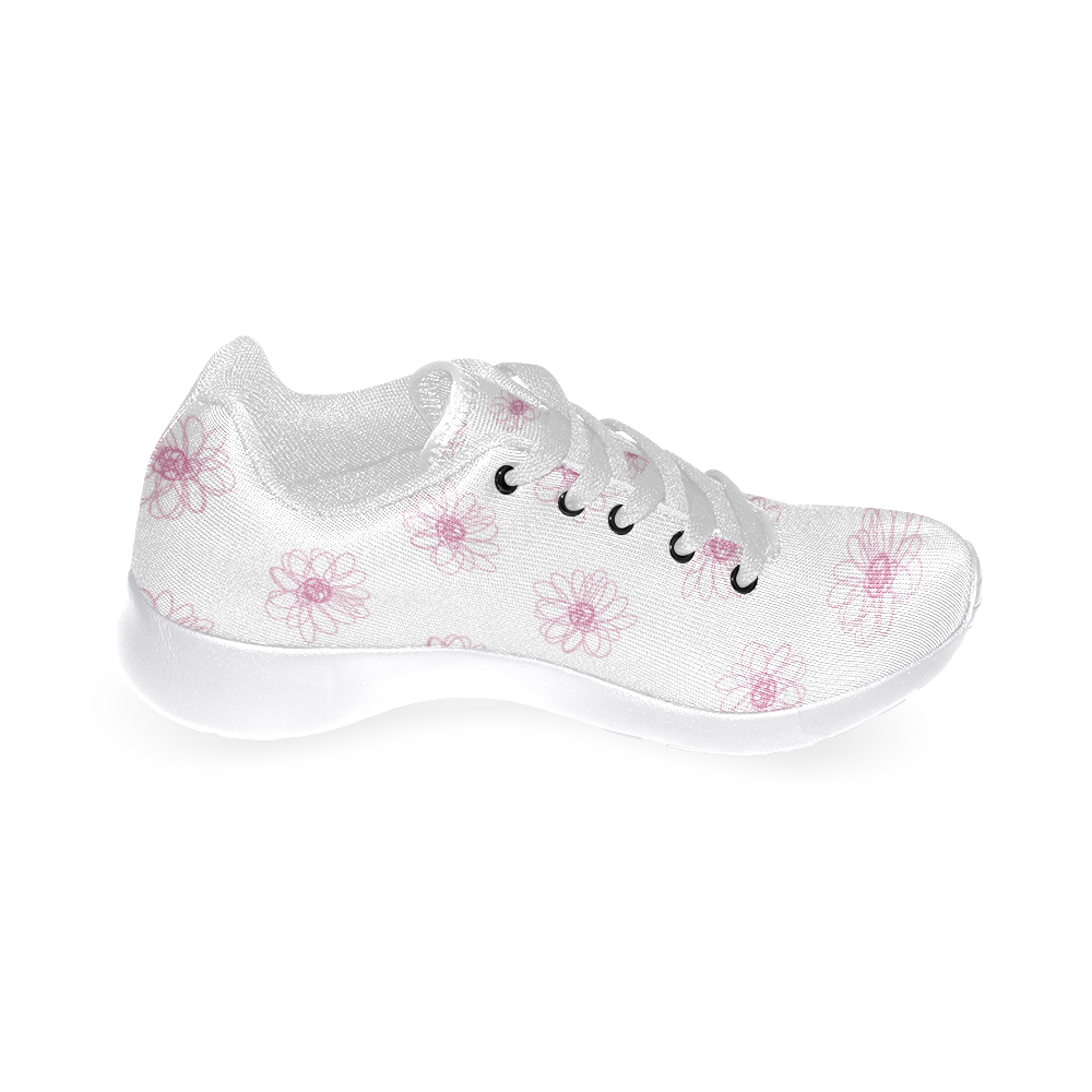 Pink floral pattern Women’s Running Shoes (Model 020)