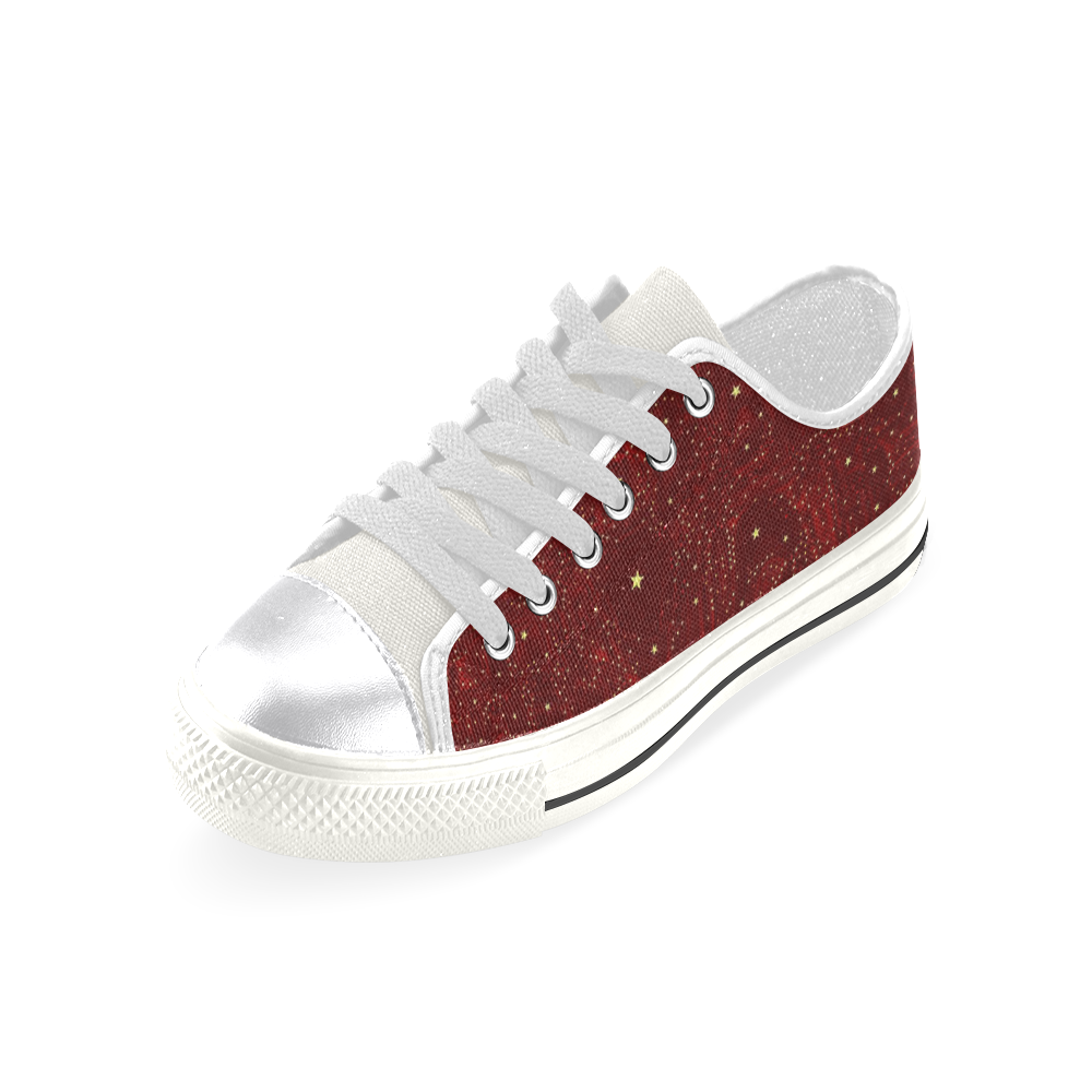 Awesome allover Stars 01A by FeelGood Women's Classic Canvas Shoes (Model 018)