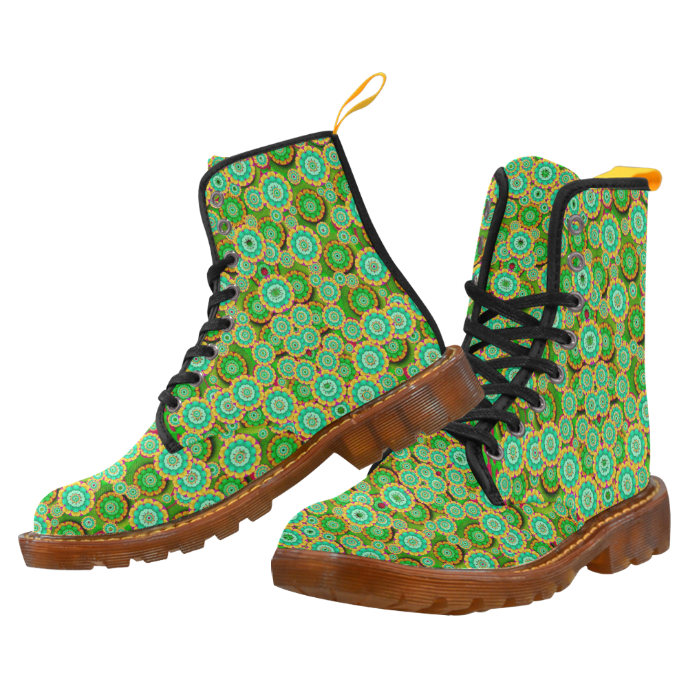 Flowers In mind In happy soft Summer Time Martin Boots For Men Model 1203H