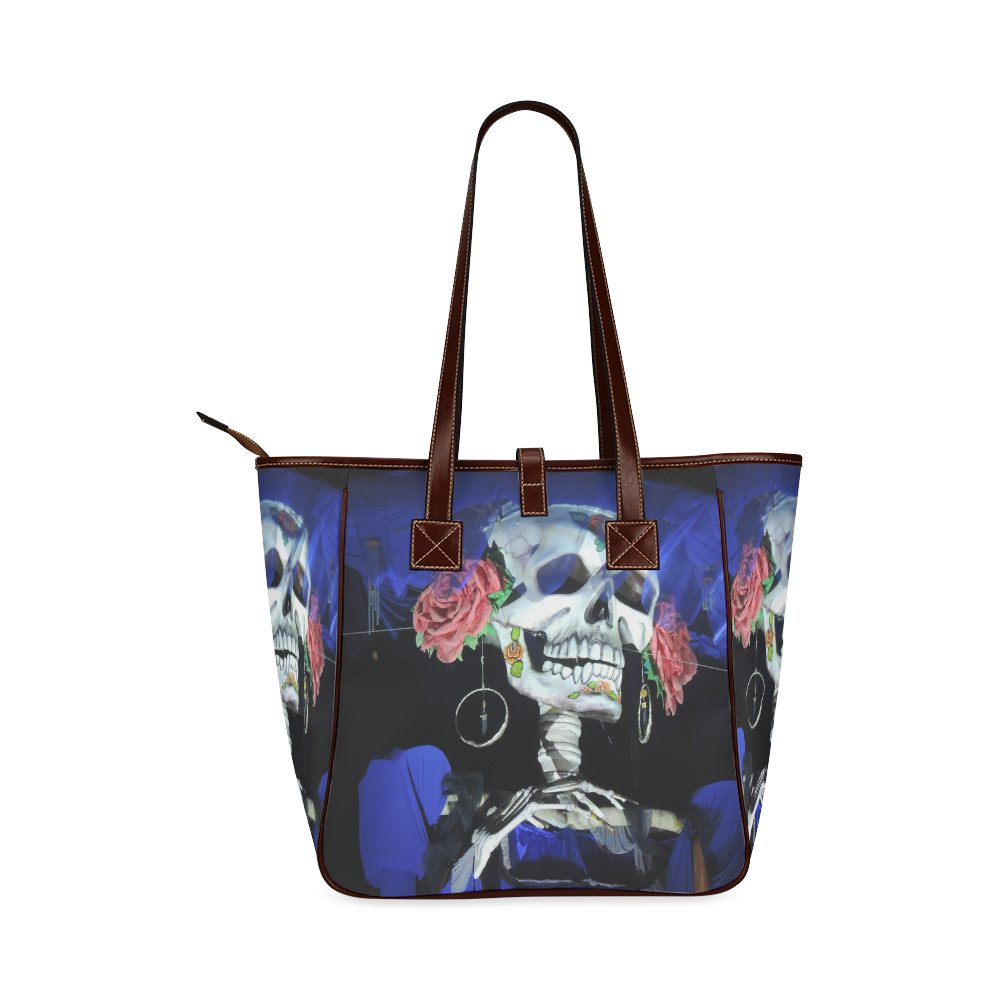 Sugar Skull and Roses Classic Tote Bag (Model 1644)