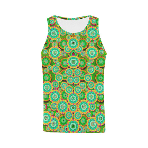 Flowers In mind In happy soft Summer Time All Over Print Tank Top for Men (Model T43)