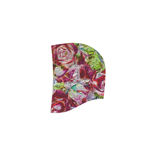 Floral glossy  Chrome 01C by FeelGood All Over Print Sleeveless Hoodie for Women (Model H15)