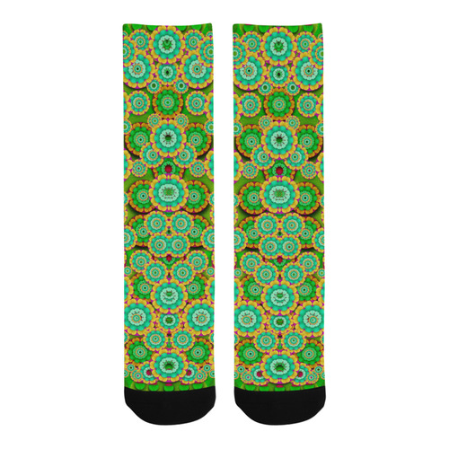 Flowers In mind In happy soft Summer Time Trouser Socks