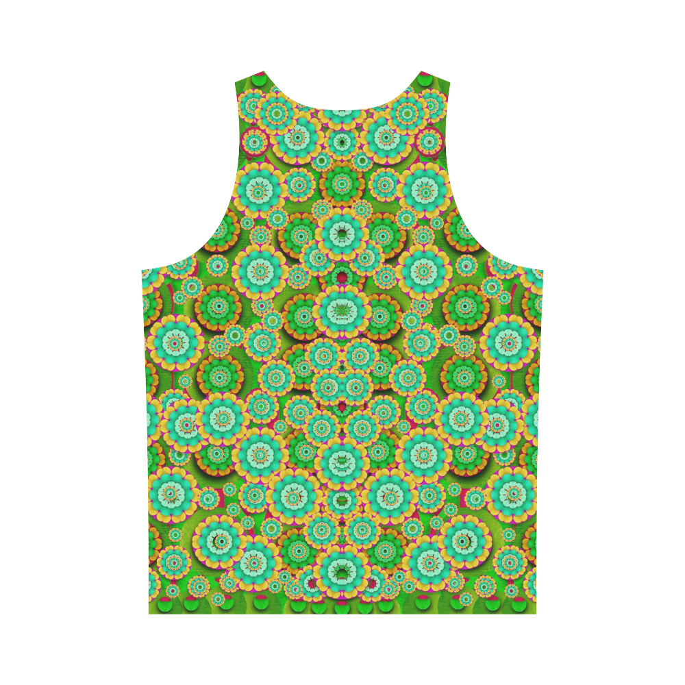 Flowers In mind In happy soft Summer Time All Over Print Tank Top for Men (Model T43)
