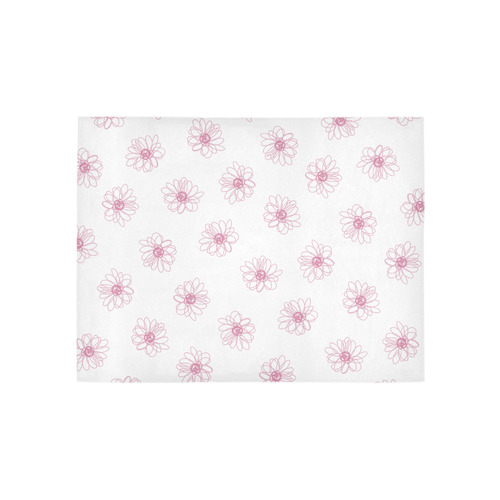 Pink floral pattern Area Rug 5'3''x4'
