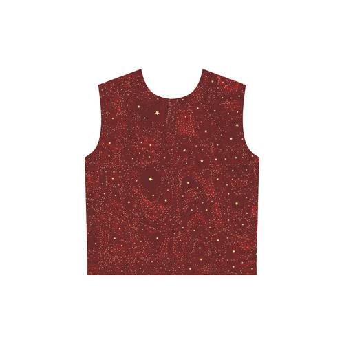Awesome allover Stars 01A by FeelGood All Over Print Sleeveless Hoodie for Women (Model H15)