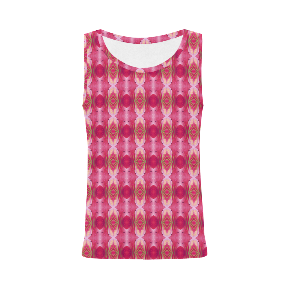 Pink Blast Floral All Over Print Tank Top for Women (Model T43)