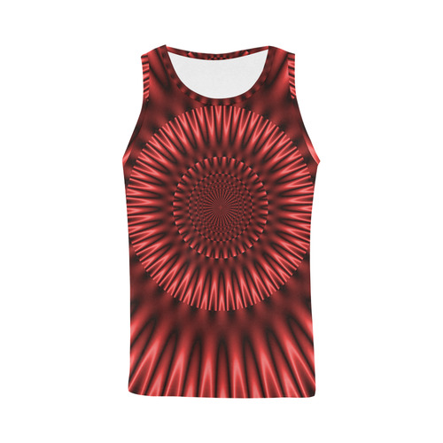 Red Lagoon All Over Print Tank Top for Men (Model T43)